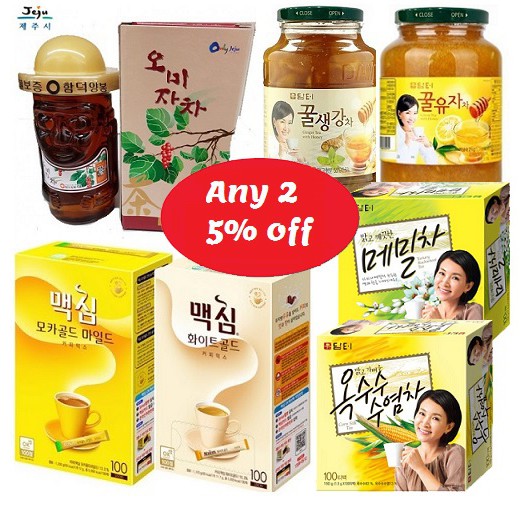 Korea Jeju Omija Tea/Ginger Tea/Honey Citron Tea 1kg/Maxim Coffee/ Corn ...