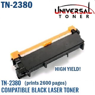 Compatible Brother TN-2380 Compatible Black Laser Toner Prints 2600 Pages coverage TN 2380 TN2380