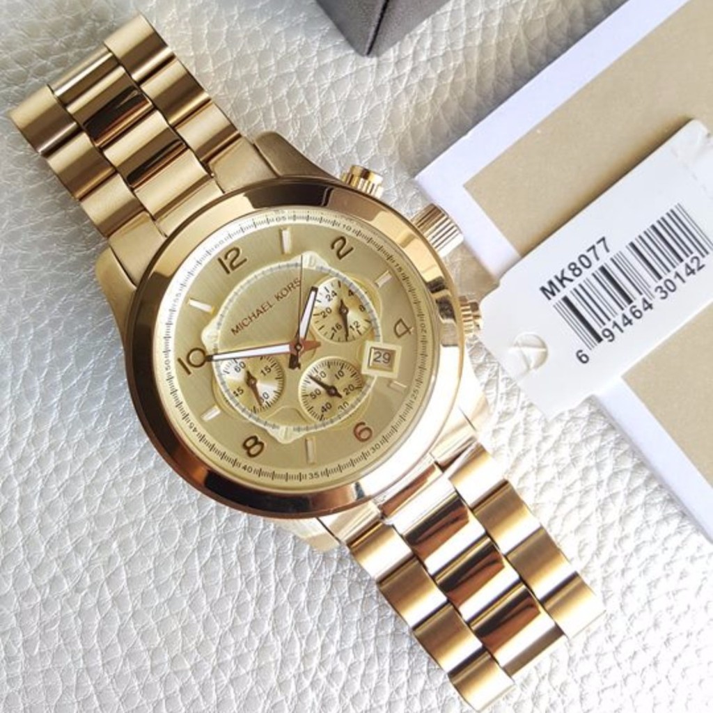 Kors Stainless Steel Gold Tone Men's Watch | Shopee