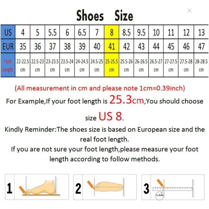 40 cm shoe size