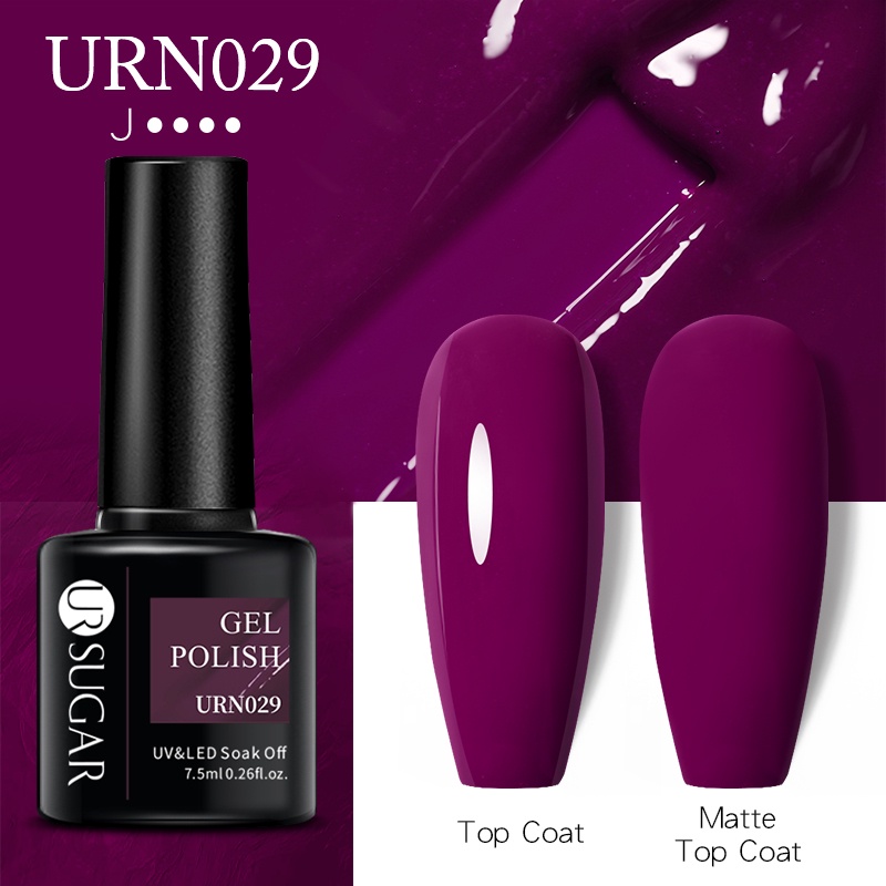 UR SUGAR  Dark Purple Gel Nail Polish Soak Off UV LED Semi Permanent Manicure  Nail Art Gel | Shopee Singapore