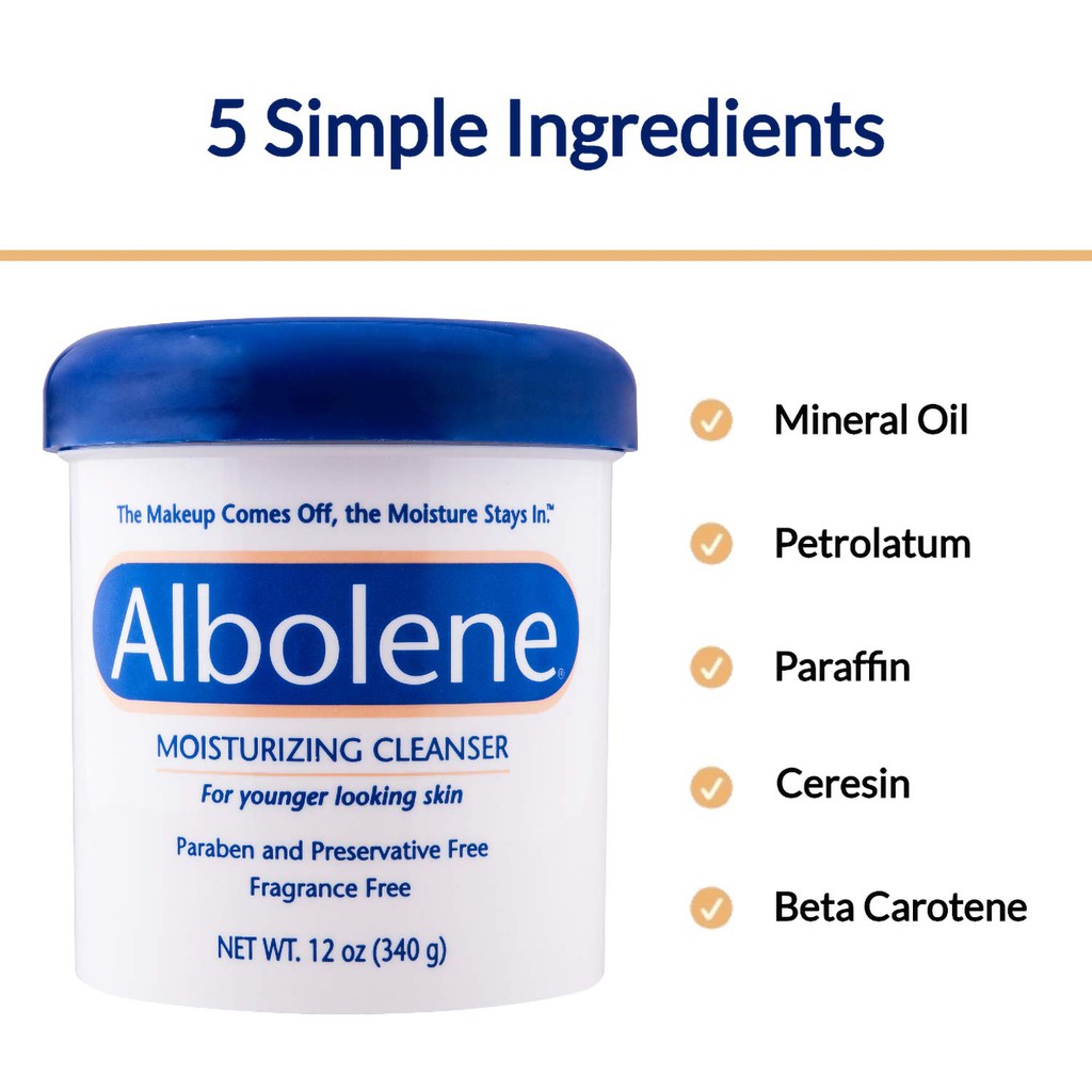 albolene moisturizing cleanser ingredients