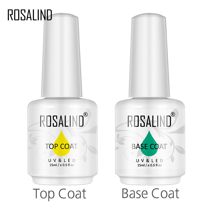 Rosalind 15ml Top Coat or Base Coat for UV Gel varnishes Shopee Singapore