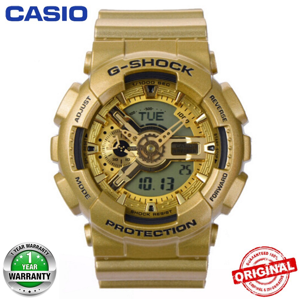 g shock watch golden colour