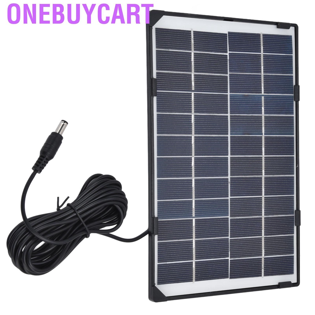 Onebuycart DC5521 Output 6W 12V Solar Panel Charger Polysilicon Tablet ...