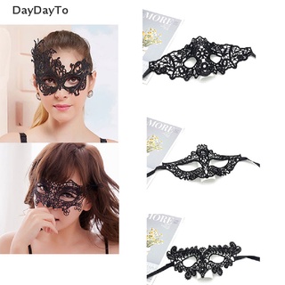 DayDayTo Women Sexy Black Lace Mask Masquerade Party Eye Mask Festival Halloween Masks SG