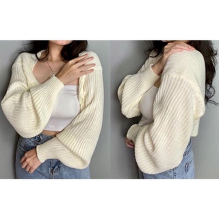 Fx SHOP LIAM OVERSIZE CROP CARDIGAN/LINKA CROP OUTER/BOLERO/OUTER KNIT PREMIUM/CROP CARDI