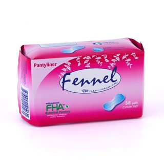 Image of Fennel Herbal Panty Liner: Antibacterial, Deodorize, Anti-itch, Soothe Menstrual Cramp, Cooling 38s 15.5cm Ultra Slim