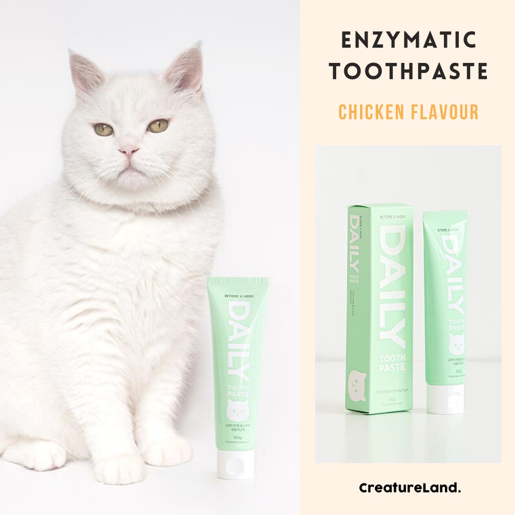Bite Me Daily Enzymatic Cat Toothpaste (Chicken Flavour) Shopee
