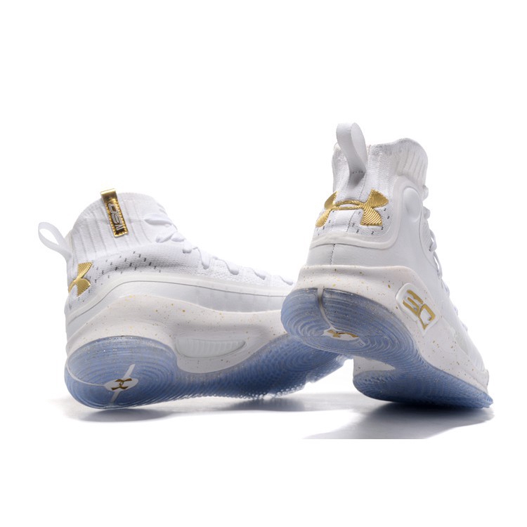 curry white and gold shoes