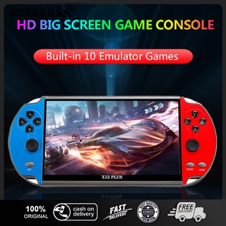 X12 Plus handheld game console 7.1 inch HD screen portable audio and video player classic gameplay