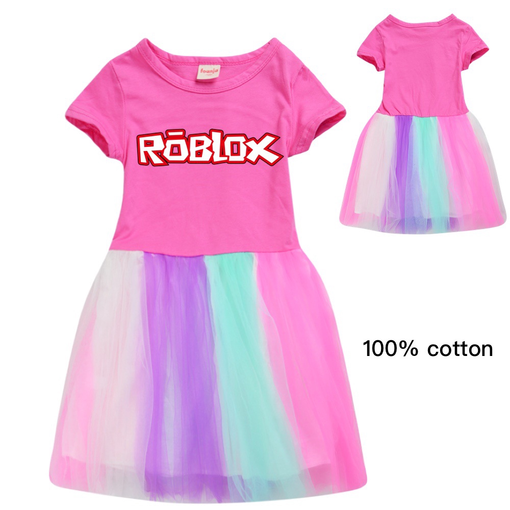 Roblox Cotton Summer Short Sleeve Skirt Pleated Skirt Pink Princess Skirt Shopee Singapore - short skirt roblox