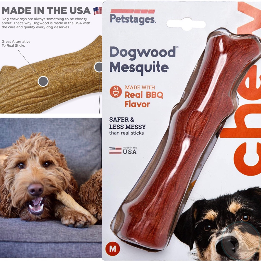 Small Petstages Dogwood Wood Alternative Dog Chew Toy Mesquite 