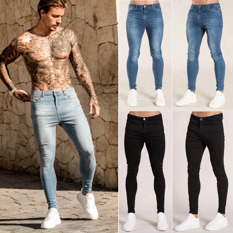 Fashion Men Skinny jeans Stretchy Pant Slim Fit Pant Denim Pant Stretch Jeans