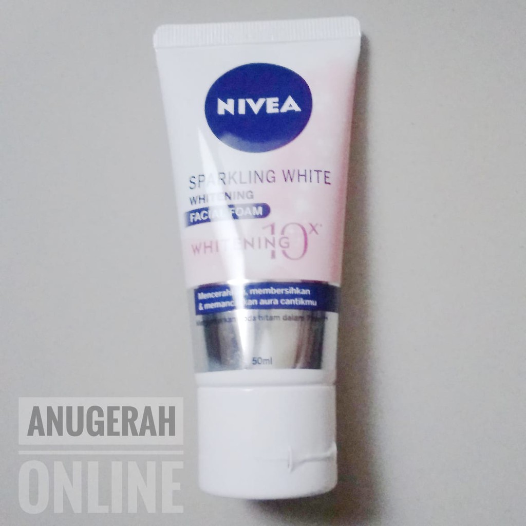 nivea sparkling white whitening foam