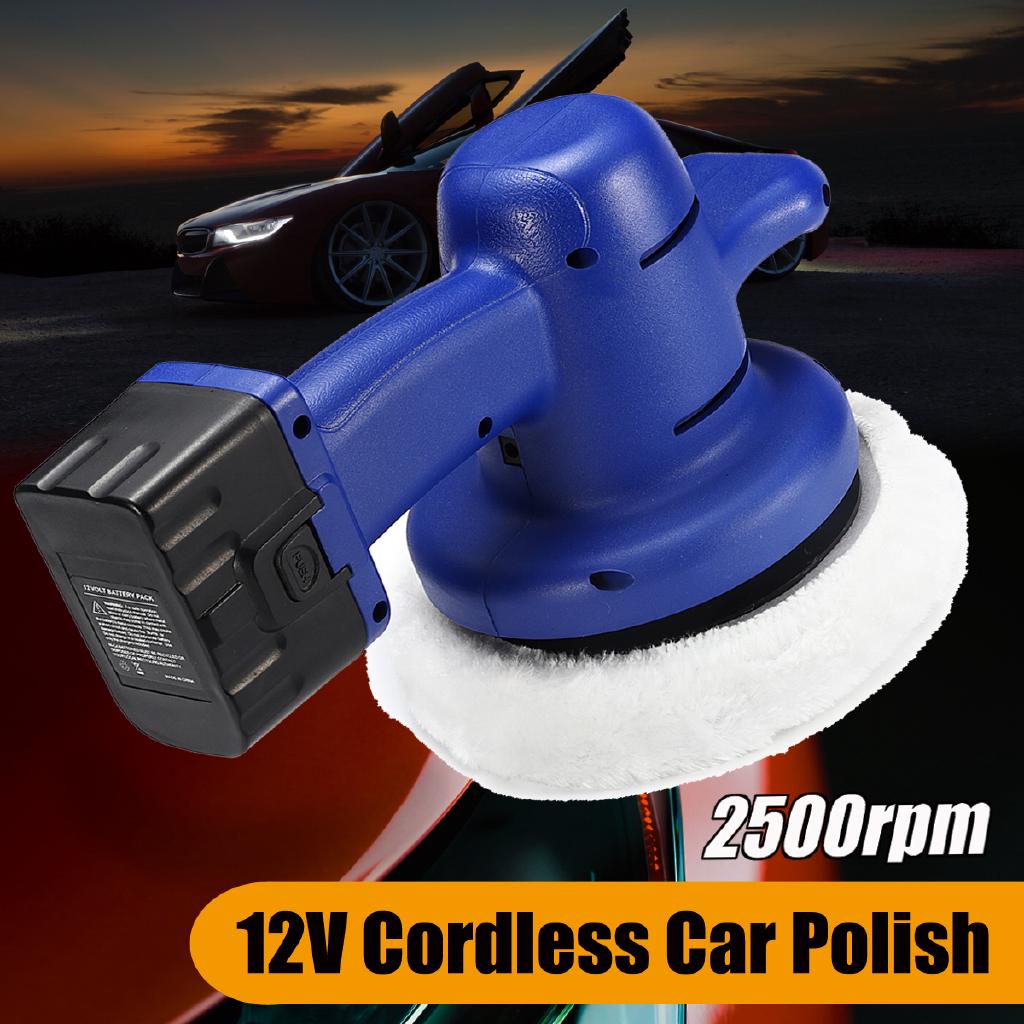 Waxing Machine with 12V Lithium Battery Portable Cordless Car Polisher