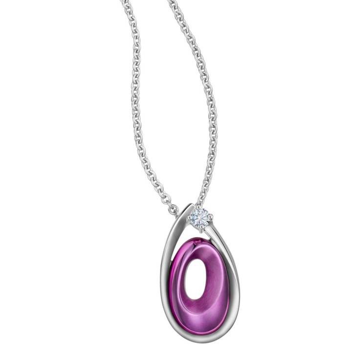 Lee Hwa Jewellery Arrabella 19K Purple Gold Pendant with Diamond ...