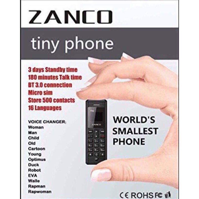 Zanco Tiny T1 Smallest Phone In The World Shopee Singapore