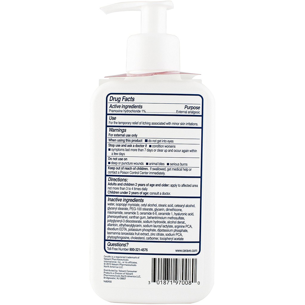 cerave cream with pramoxine