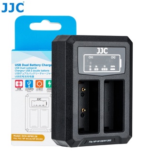 JJC USB Dual Slots Battery Charger for NP-W126 & W126S Battery of Fuji Fujifilm Cameras X-S10 X100V X100F X-T200 X-T100 X-T30 II X-T20 X-T10 X-E4 X-E3 X-E2S X-E2 X-E1 X-T3 X-T2 X-T1 X-PRO3 X-PRO2 X-PRO1 X-A7 X-A5 X-A3 X-A2 X-A1 X-M1 and More