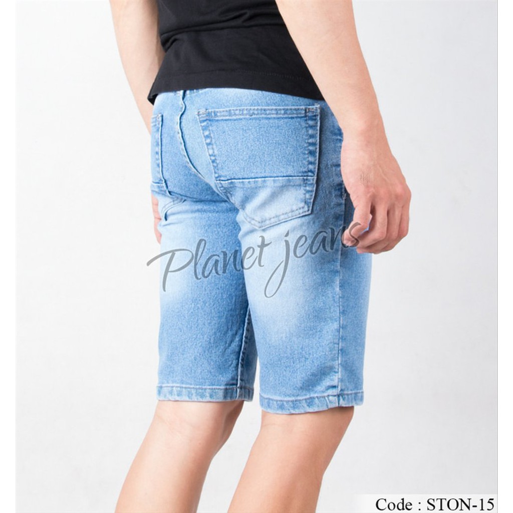 Light Blue Men Jeans Shorts 27 38 Shopee Singapore