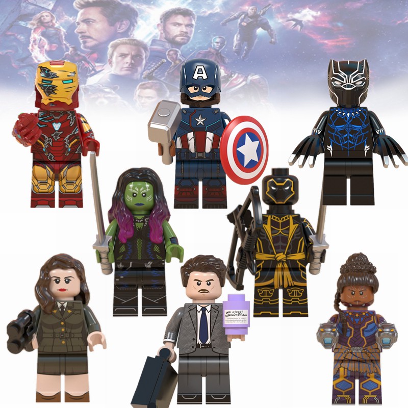 LEGO Marvel Avengers Minifigures DC Infinity War Machine Iron Man Black Panther 