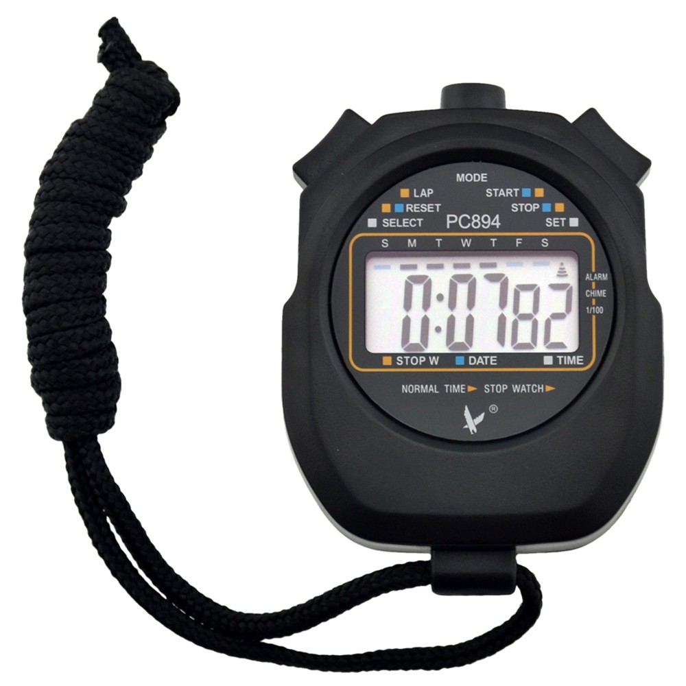 Zon Professional Stopwatch 1 100th Second Timing Hourly Chime And Daily Alarm Stopwatches