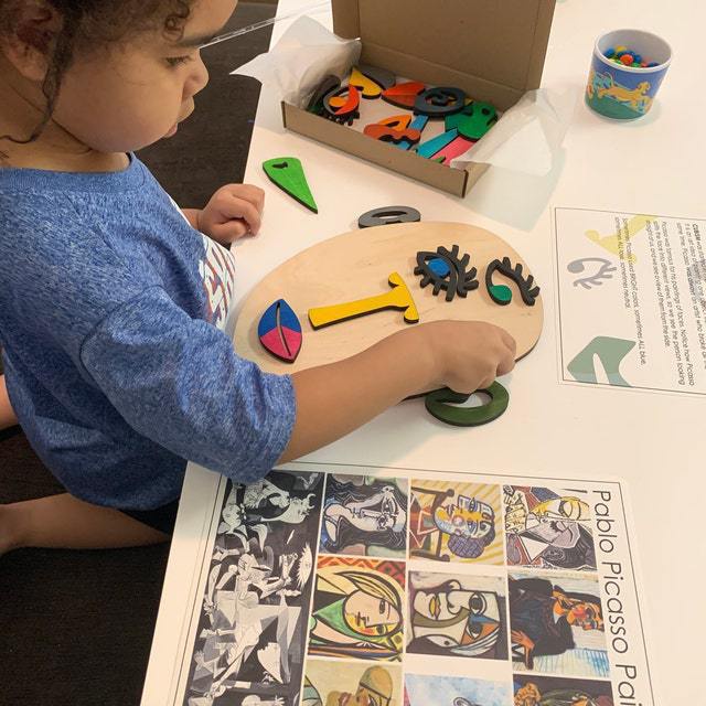 3D Kids Wooden Montessori Jigsaw Puzzle Children's Educational Stress Relief Face Puzzle