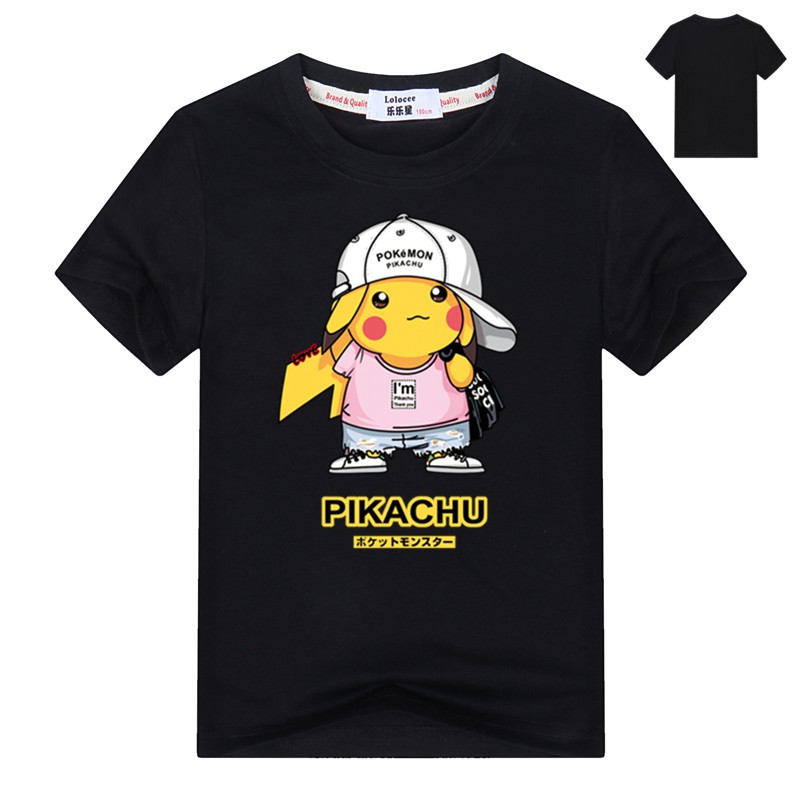 Pokemon Detective Pikachu Kids T Shirt Summer Short Sleeve Cartoon Shirts Costume Boys Cotton Clothes Shopee Singapore - detective shirt 100 sold roblox