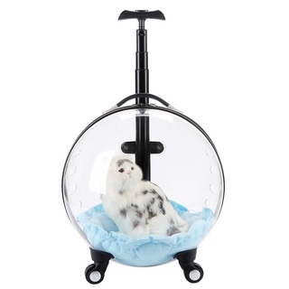 Cat Bag Trolley Case Pet Portable Transparent Luggage with Bubble Box Cat Backpack