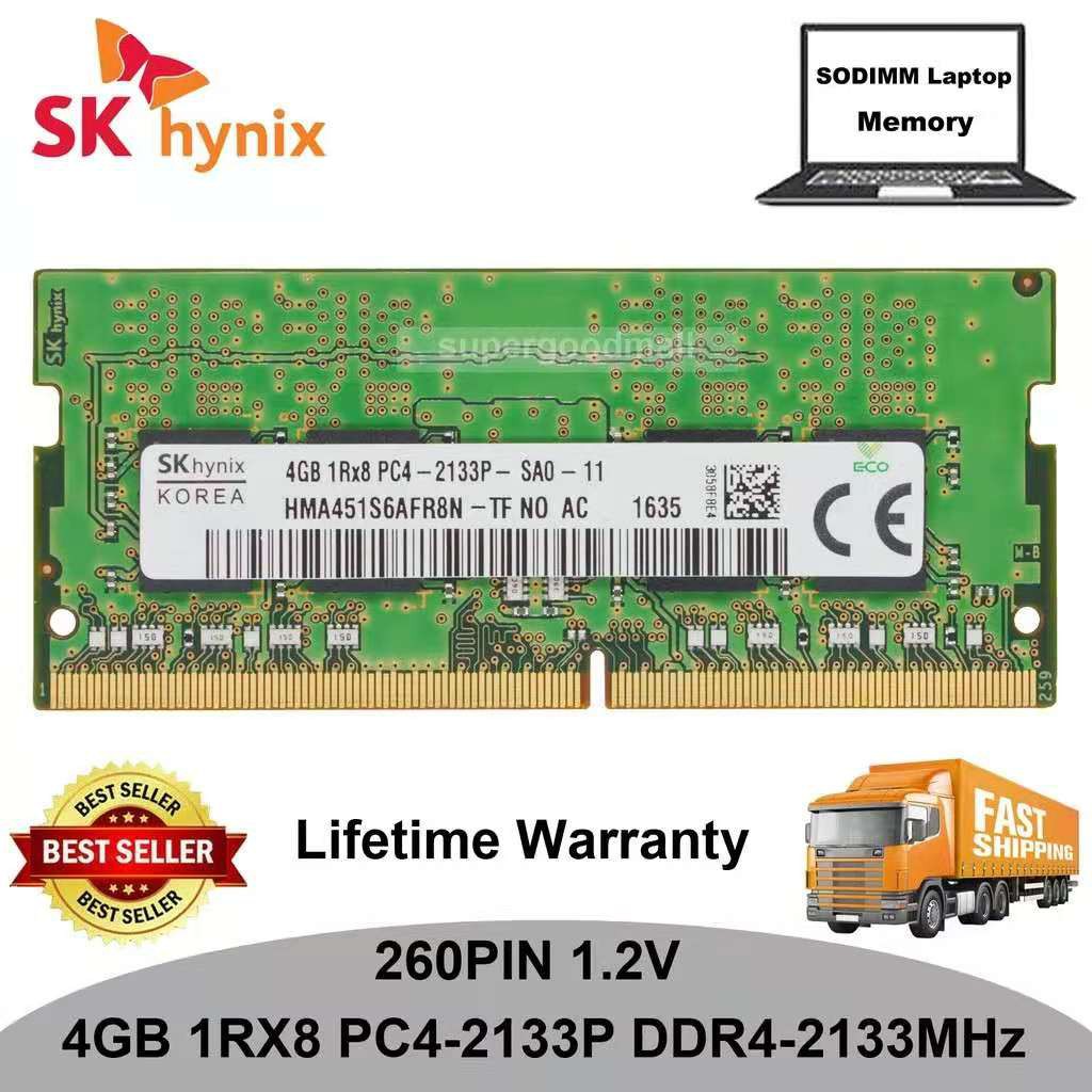 SK Hynix 4GB 1RX8 PC4-2133P DDR4-2133MHz 260Pin 1.2V SODIMM Laptop Memory  RAM Notebook RAM | Shopee Singapore