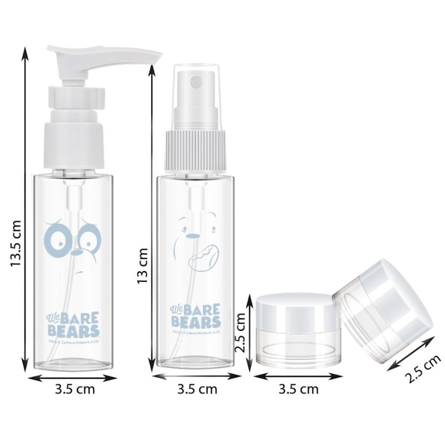 Miniso Travel Kit Bottle We Bare Bears Refill Cosmetic Bottles Shopee