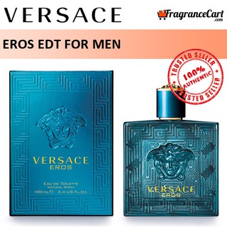 Image of Versace Eros EDT for Men (30ml/50ml/100ml/200ml/Tester/Deodorant) Eau de Toilette Blue [100% Authentic Perfume]