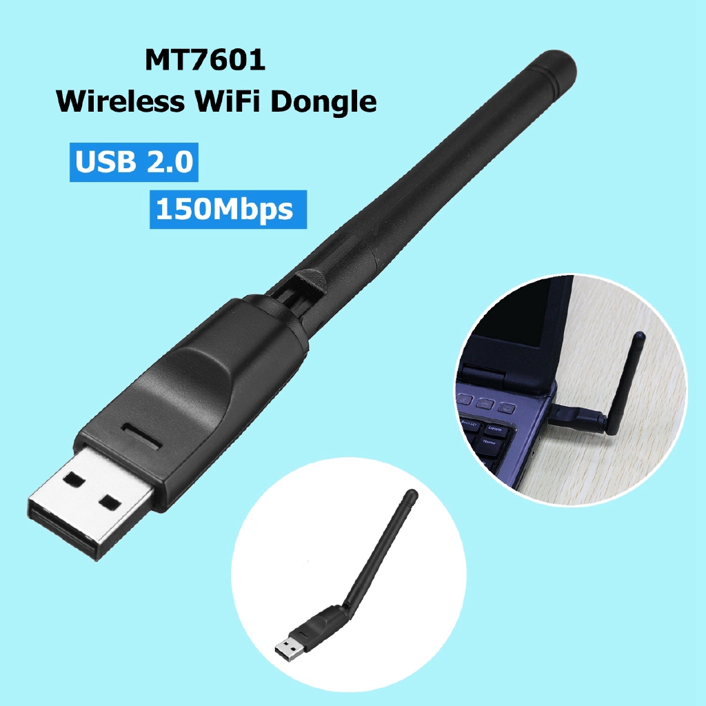 Mt7601 Usb Wifi Adapter 802 11b G N Antenna 150mbps Usb Wireless Receiver Dongle Home Network Connectivity Equipment Usb Network