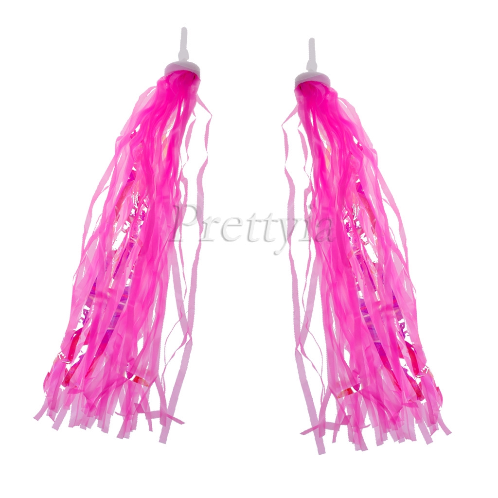 pink handlebar tassels