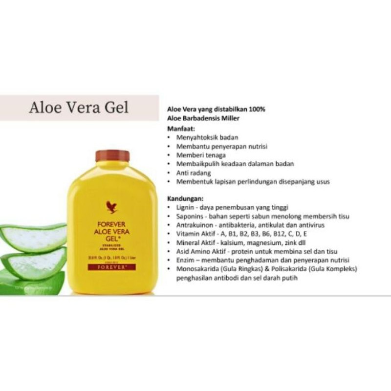 Ready Stock Forever Living Aloe Vera Gel Original X 3pcs Exp 7 2023 Shopee Singapore