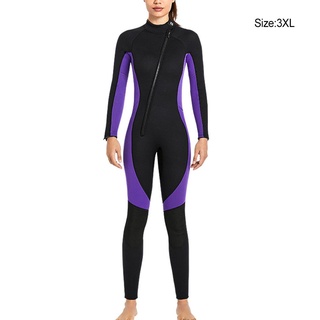 [Global] Neoprene Diving Suit Portable 3MM UPF 50  3 Layer Long Sleeve Colorful Stylish Underwater Dive Snorkelling Nylon Wetsuit #6