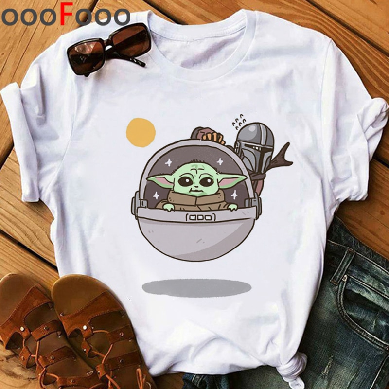 Cute Funny Baby Yoda Kawaii Cartoon T Shirt Men Women The Mandalorian T Shirt Child Bebe Yoda Tshirt Hip Hop Top Tee Male Female Shopee Singapore