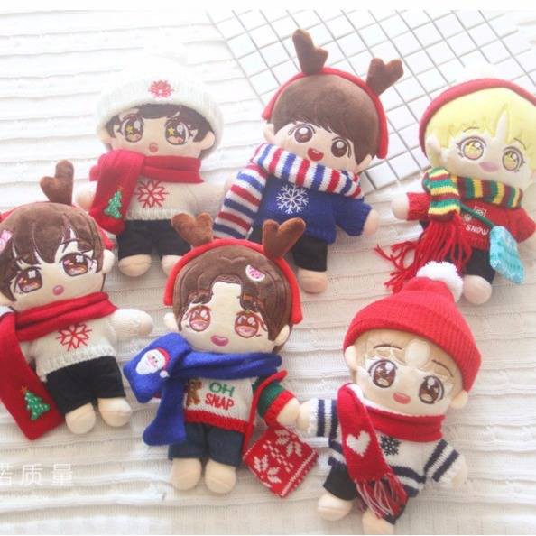 Exo 20cm Bts Doll Clothes Lazy Balls Three Piece Set Shopee Singapore