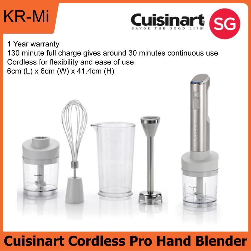 Cuisinart Cordless Pro Hand Blender 1 Year Warranty Shopee Singapore