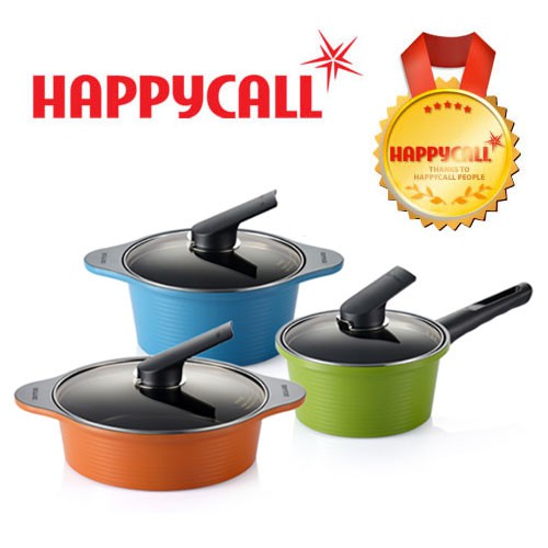 Happycall Ceramic  3 pots  set 18cm 20cm 24cm Pot  set 