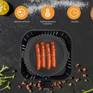 Air Fryer Silicone Pad Reusable Non-Stick Baking Mat Bread Fried Chicken Pizza Tray Kitchen Oven Accessories #6