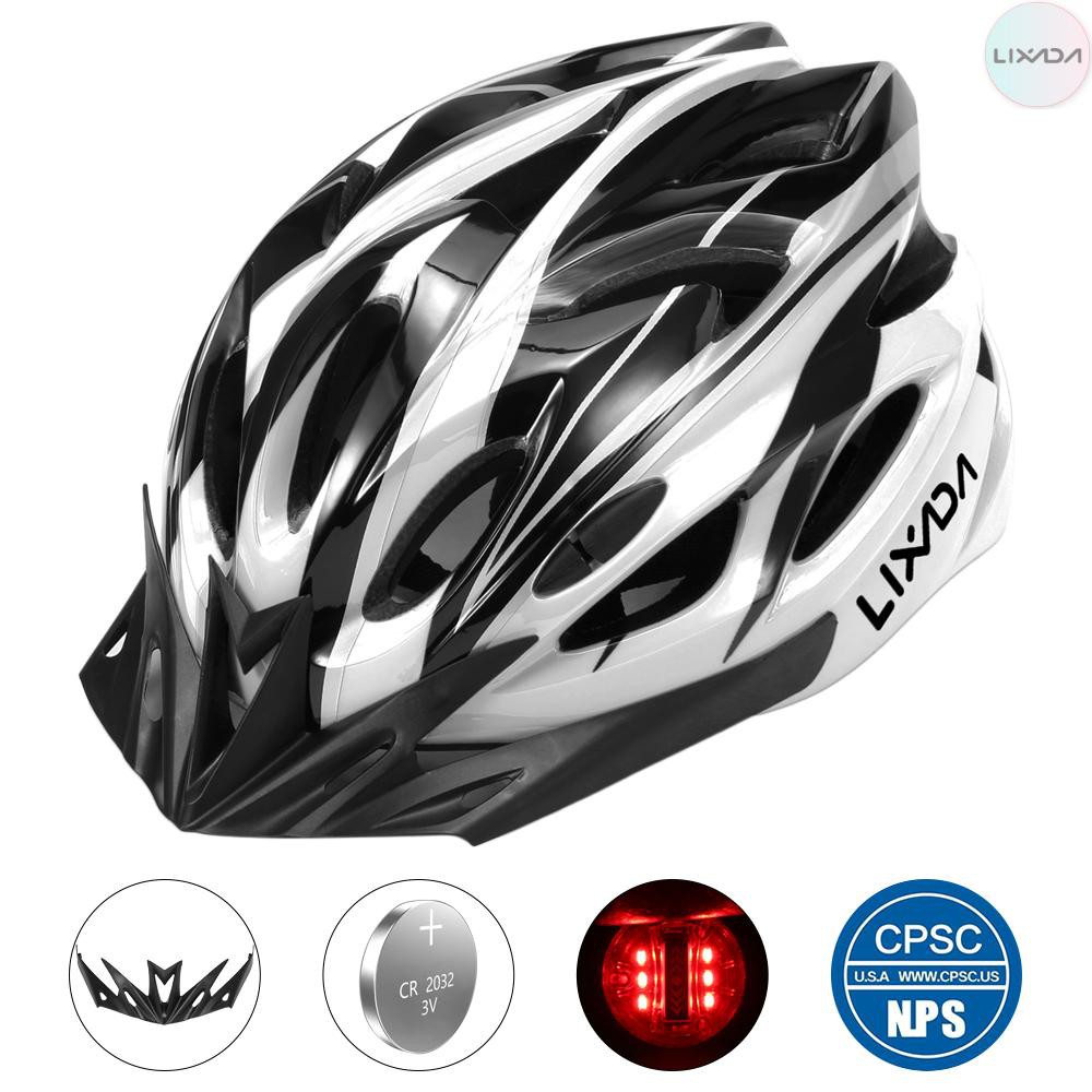 Lixada Lightweight Bicycle Helmet With Visor In Mold Mountain Road Bike Cycling Helmet Outdoor Sport Protective Helmet For Men And Women Shopee Singapore