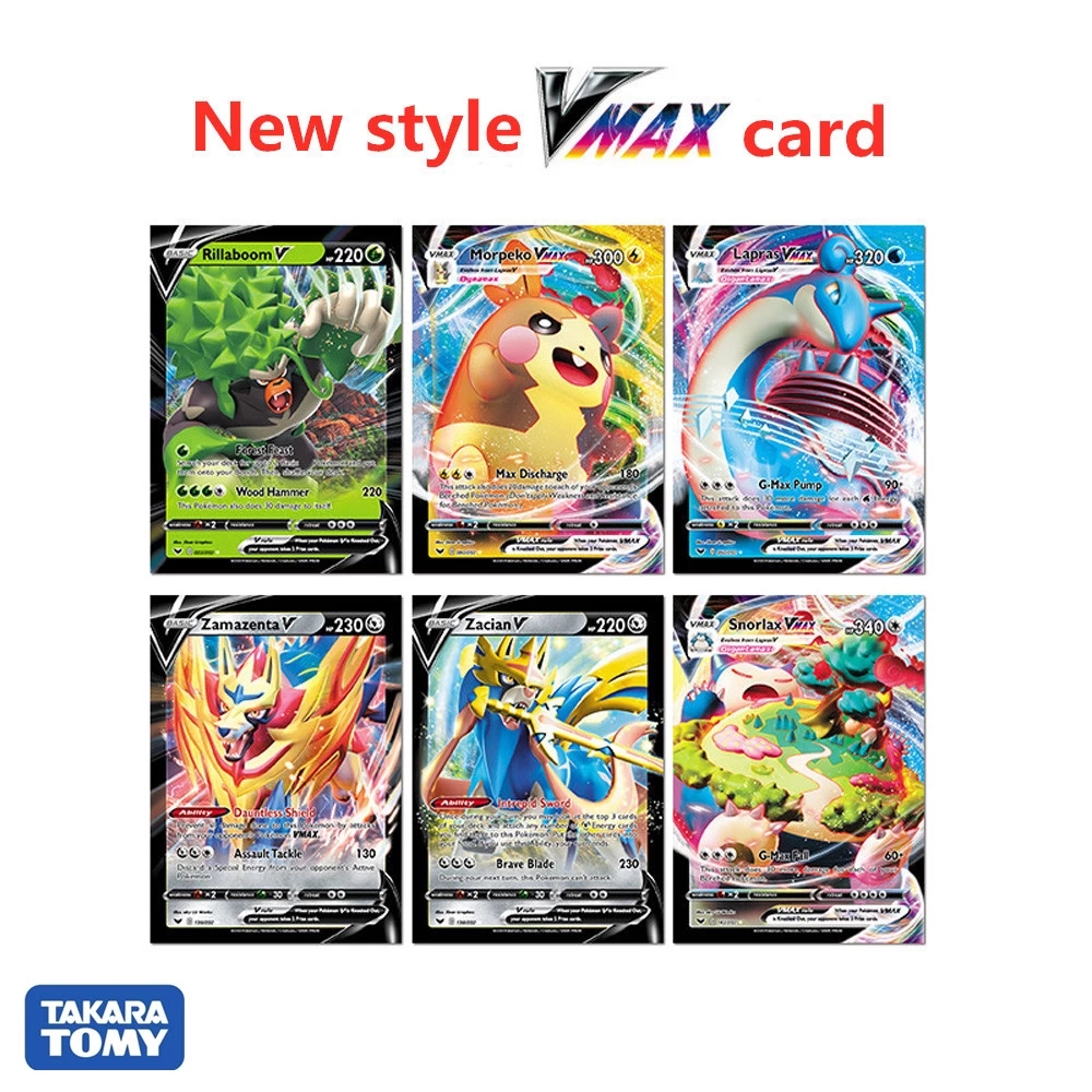 60pcs Vmax Pokemon Cards English Version Anime Collection Trading Card Pokemon Booster Shiny Cards Pokemon Toy For Kids Shopee Singapore