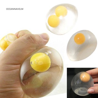 ☹OA Novelty Anti Stress Ball Fun Splat Egg Venting Balls Reliever Toy Funny Gift