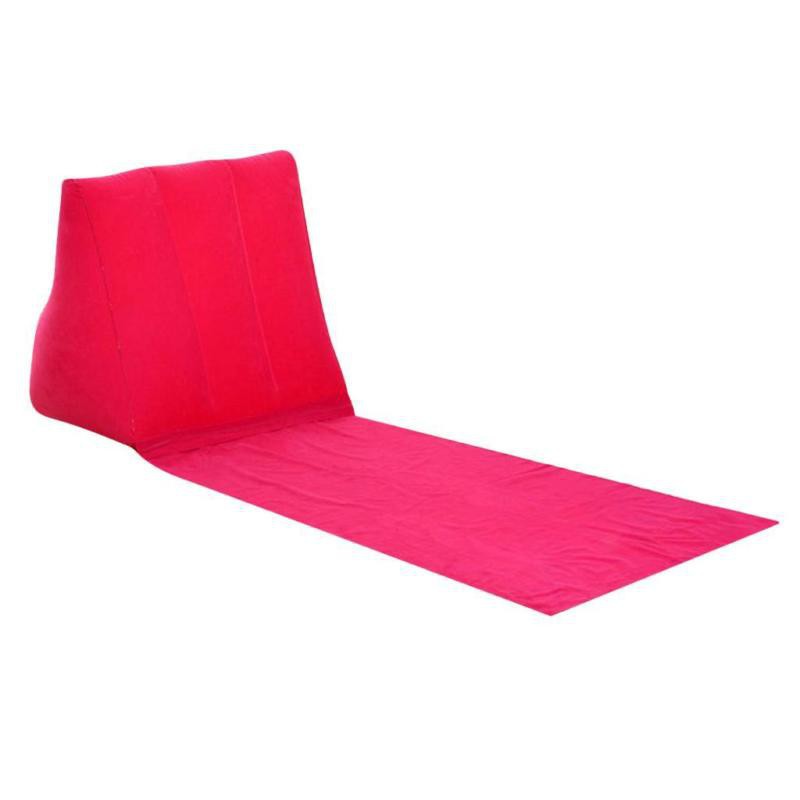 Inflatable Triangle Back Support Pillow Cushion Camping