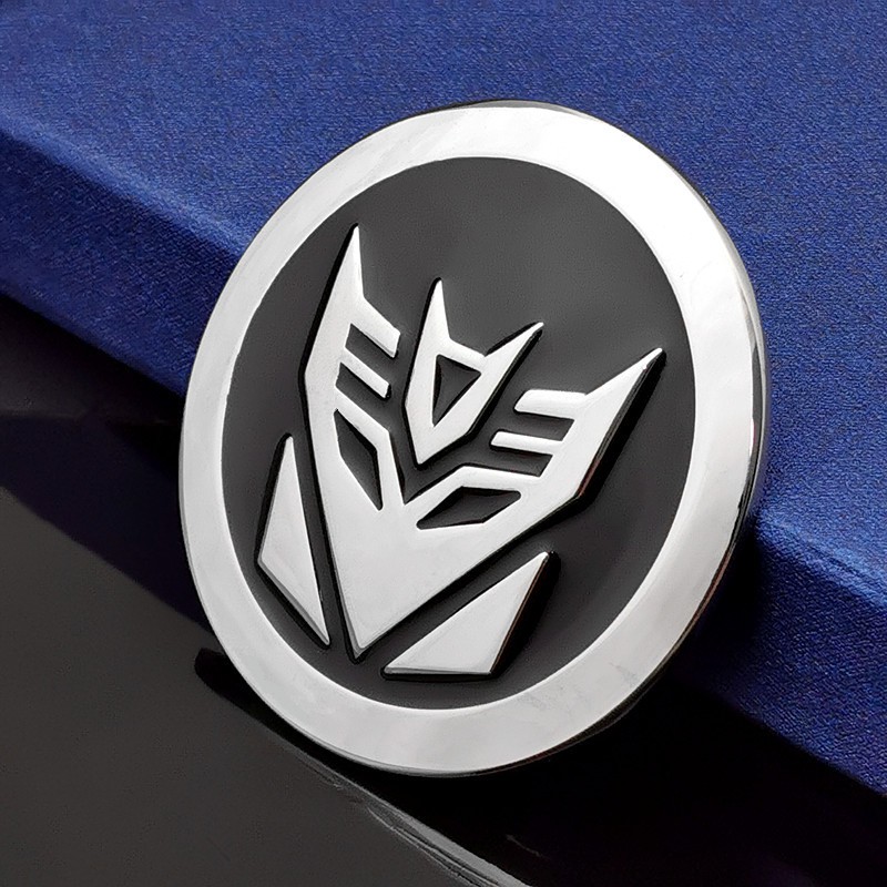 2x Transformers Adhesive Stick On Autobots & Decepticons Car & Truck Emblems NIP