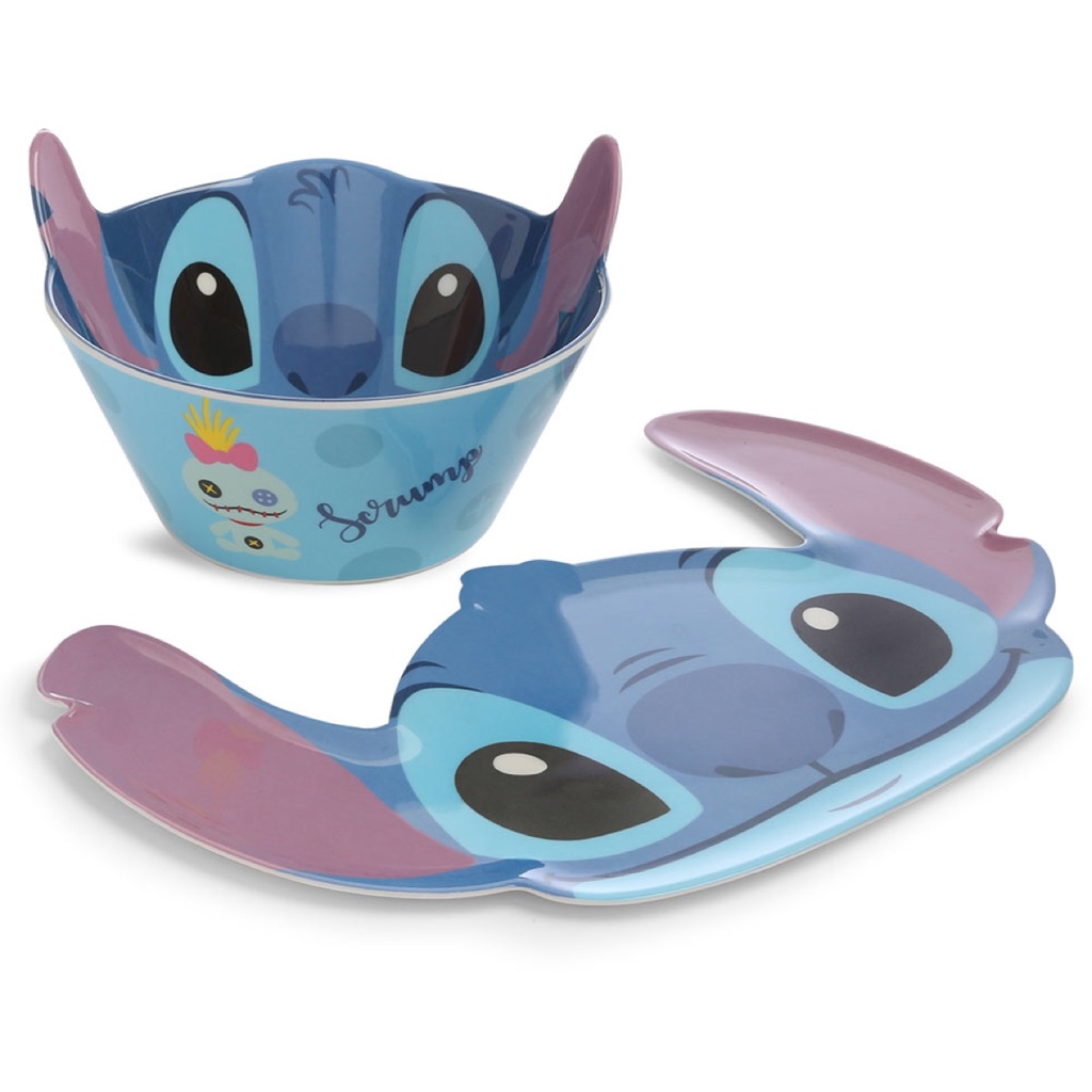 Uk primark Disney stitch plastic bowl and plate set Shopee Singapore
