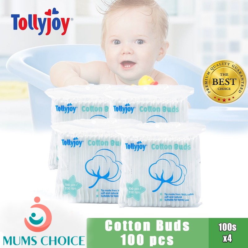 Tollyjoy Cotton Buds (100 stks/pack) / Cotton Buds Extra Fine(100
