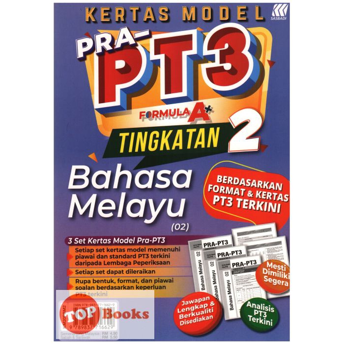 Shop Malaysia Topbooks Sasbadi Pre Pt3 Formula A Language Level 2 Shopee Singapore